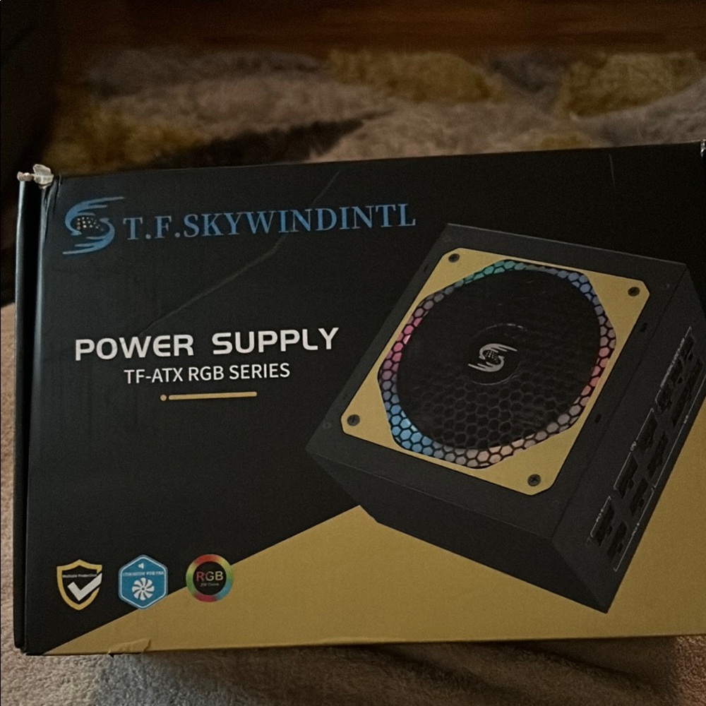 Black RGB Power Supply - TF-ATX Series